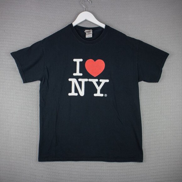 I Love NY Graphic Logo Tee Mens Large - Picture 1 of 8